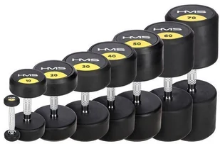 HMS Hantla 3 kg gumowana Pro HG HMS 17-66-146 - Hantle i ciężarki - miniaturka - grafika 6