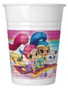Naczynia i sztućce jednorazowe - Amscan Kubeczki plastikowe Shimmer i Shine 8 szt 200 ml - miniaturka - grafika 1