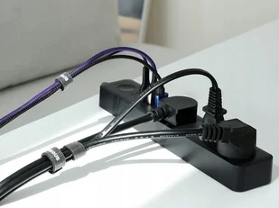 Baseus Taśma rzep Baseus organizer opaska do kabli Circle Velcro Strap 3m Czarny ACMGT-F01 - Adaptery i przejściówki - miniaturka - grafika 7