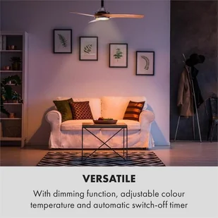 Klarstein Silent Service, wentylator sufitowy, 128 cm średnicy, moc: 25 W, imitacja drewna VTS6-SilentceilingWD - Wentylatory sufitowe - miniaturka - grafika 8