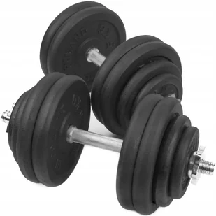 Hantle Żeliwne 2x30 kg gryf Talerze zestaw 60kg - Hantle i ciężarki - miniaturka - grafika 2