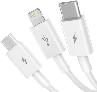 Baseus Kabel 3w1 Usb do micro Lightning Typ C 1.5m - Kable USB - miniaturka - grafika 4