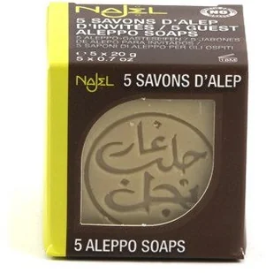 NAJEL Mini mydełka Aleppo oliwkowo-laurowe 5x20g - Mydła - miniaturka - grafika 2