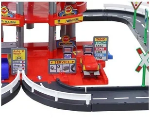 Wader QT Parking 4 Poziomowy z Drogą i Autami czer - Tory, garaże, parkingi - miniaturka - grafika 2