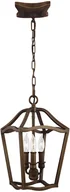 Lampy sufitowe - Feiss Industrialna LAMPA wisząca FE-YARMOUTH-3P Elstead świecznikowa OPRAWA klatka metalowy ZWIS antyczny brąz FE-YARMOUTH-3P - miniaturka - grafika 1