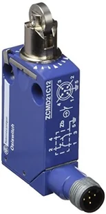 Schneider Electric Wyłącznik krańcowy 1R 1Z migowy metal popychacz z rolką metalową M12 5-pinowe XCMD2102C12 - Inne akcesoria elektryczne - miniaturka - grafika 2
