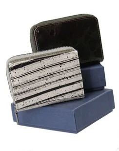 FOREVER YOUNG Portfel Skórzany Bułeczka FOREVER YOUNG Skóra Licowa Suwak 5157 - Portfele - miniaturka - grafika 2