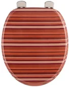 Deski sedesowe - Sanitop-Wingenroth Deska sedesowa dekoracja z terakoty | deska toalety | deska klozetowa z drewno | metalowym zawias - miniaturka - grafika 1