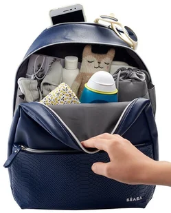 Beaba Plecak dla mamy San Francisco blue/snake - Torby i organizery dla mam - miniaturka - grafika 33