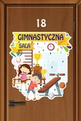 Systemy ekspozycyjne i znaki informacyjne - Kolorowa naklejka na drzwi: Sala Gimnastyczna EN075 - miniaturka - grafika 1