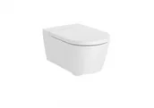 Miski WC - Roca A346527620 INSPIRA ROUND Miska podwieszana Rimless 560x370 BIAŁY MAT - miniaturka - grafika 1