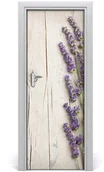 Naklejki na drzwi i meble - Tulup.pl Nalepka Naklejka fototapeta na drzwi Lawenda drewno 75x205cm - miniaturka - grafika 1