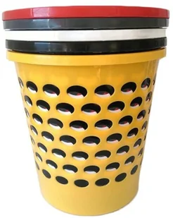 FENIKS ORPLAST SP. Z O.O. SP. K. Ażurowy Plastikowy 10l Mix Kolorów 2005 AUR000365 - Kosze na śmieci - miniaturka - grafika 2