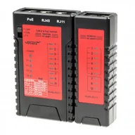 Narzędzia sieciowe - Tester okablowania Led RJ45 8p8C Poe + terminator - miniaturka - grafika 1