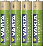Ładowarki i akumulatory - Varta 1x4 RECHARGE ACCU Recycled 800 mAH AAA Micro NiMH 56813 101 404 - miniaturka - grafika 1