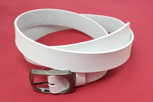 Complex Pasek Damski Skórzany Gładki (PL) 30 mm BIAŁY Szerokość Standardowa - Paski - miniaturka - grafika 3