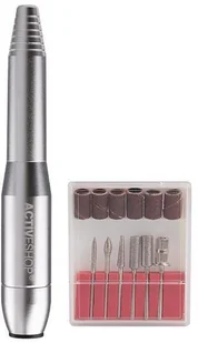 ACTIVESHOP FREZARKA MINI PRO203 SREBRNA - Frezarki do paznokci - miniaturka - grafika 2