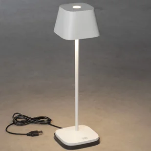 Konstsmide Lampa stołowa LED Capri zewnętrzna, biała - Lampy ogrodowe - miniaturka - grafika 5