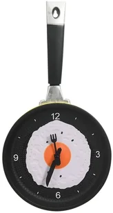VidaXL Lumarko Zegar ścienny w kształcie patelni ze smażonym jajkiem, 18,8 cm 325164 VidaXL - Zegary - miniaturka - grafika 3