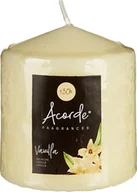 Świece - NoName świeca zapachowa Vanilla 7 x 7 x 8 cm wosk beżowy twm_986204 - miniaturka - grafika 1