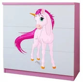 Komody dla dzieci - Komoda dla dziewczynki z szufladami mix - biało E9-G24 - miniaturka - grafika 1