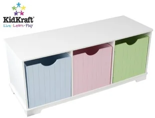 KidKraft KidKraft Drewniana komoda 3 pojemniki na zabawki Nantucket 14565 - Pojemniki na zabawki - miniaturka - grafika 2