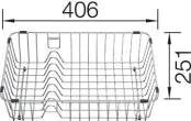 Blanco Kosz na naczynia (406x251 mm) (231692) - Akcesoria i części AGD - miniaturka - grafika 2