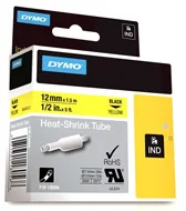 Taśmy do drukarek barwiące - Dymo Oryginał RHINO taśma/rurka termokurczliwa żółta 12mm/1 5m na kabel o $143 Min 2.97mm S0718310 - miniaturka - grafika 1