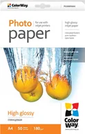 Papier do drukarek - ColorWay High Glossy Photo Paper A4 180g/m 50 sheets PG180050A4 - miniaturka - grafika 1