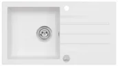 Zlewozmywaki - AXIS Zlewozmywak granitowy MOJITO 40 biały mojito40bia - miniaturka - grafika 1