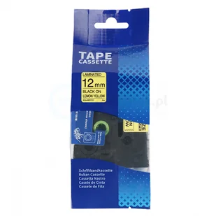 Brother strefadrukarek.pl Taśma TZe-MQY31 12mm x 8m limonkowa żółta czarny nadruk - zamiennik| OSZCZĘDZAJ DO 80% - ZADZWOŃ! 730811399 PROMOCJA! TZE-MQY31 - Taśmy do drukarek barwiące - miniaturka - grafika 2