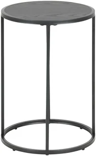 Actona Stolik Seaford czarny okrągły 40x40 - Ławy i stoliki kawowe - miniaturka - grafika 2