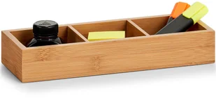 ZELLER Pojemnik z przegródkami z bambusa pudełko organizer pudełko bambusowe pudełka do przechowywania pojemniki do przechowywania ZELLER B07DVZV4MF - Gadżety do domu - miniaturka - grafika 2