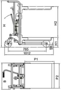 005 DOSTAWA GRATIS! 00567286 Wózek podnośnikowy z platformą udźwig 400 kg min./max wysokość platformy 85/1200 mm wymiary platformy 650x576 mm) 67286-uniw - Podnośniki 005 DOSTAWA GRATIS! 00567286 Wózek podnośnikowy z platformą udźwig 400 kg min./max wysokość platformy 85/1200 mm wymiary platformy 650x576 mm) 67286-uniw - Podnośniki - miniaturka - grafika 2