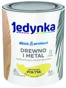 Farby zewnętrzne - Jedynka D&p- farba, satynowa, żółta, 0.7l - miniaturka - grafika 1