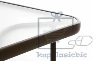 Garthen Zestaw mebli ogrodowych, 4 krzesła, szklany stół - Meble ogrodowe - miniaturka - grafika 6