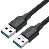 Kable USB - UGREEN kabel przewód USB 2.0 (męski) - USB 2.0 (męski) 0,5 m czarny (US128 10308) - miniaturka - grafika 1