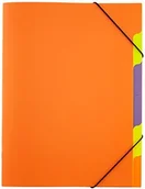 Teczki i skoroszyty - Pagna Funky School Trend 41803-09 teczka na dokumenty, polipropylen, 5-częściowa, pomarańczowa 41803-09 - miniaturka - grafika 1