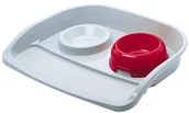 Pozostałe akcesoria dla kotów - Ferplast Dog bowls Double Diner Plastic Lindo 71910021 - miniaturka - grafika 1