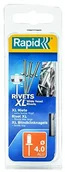 Inne - Rapid XL Blind nity łeb płaski okrągły, średnica 4 X 18 MM, 40 sztuk łącznie z wiertła, 5000663 - miniaturka - grafika 1