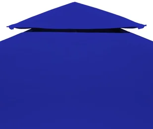 vidaXL Zadaszenie altany, 2-poziomowe, 310 g/m, 4 x 3 m, niebieskie - Pawilony ogrodowe - miniaturka - grafika 4