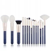 Pędzle do makijażu - Jessup T474 Zestaw 15 pędzli prussian blue/golden - miniaturka - grafika 1