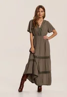 Sukienki - Ciemnozielona Sukienka Ilythyrra - miniaturka - grafika 1