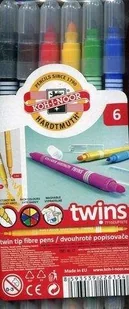 Koh-i-noor PISAKI DWUSTRONNE 7710/23JF 6 KOLORÓW - Flamastry - miniaturka - grafika 4