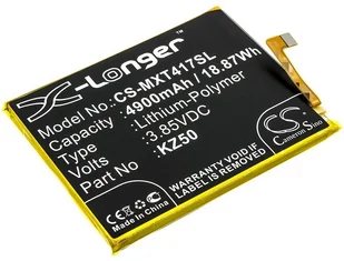 Cameron Sino Motorola Moto G Power KZ50 4900mAh 18.87Wh Li-Polymer 3.85V Cameron Sino) CS-MXT417SL - Akcesoria do kas i terminali - miniaturka - grafika 2