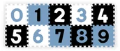 Maty piankowe - BabyOno puzzle piankowe 10szt. Cyfry - miniaturka - grafika 1