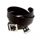 Paski - Complex Pasek Męski Skórzany Oficer Skóra Licowa Czekoladowy - miniaturka - grafika 1