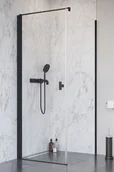 Ścianki i drzwi prysznicowe - Radaway Nes Black KDJ I Drzwi 100x200 cm lewe czarne przezroczyste Easy Clean 10022100-54-01L - miniaturka - grafika 1