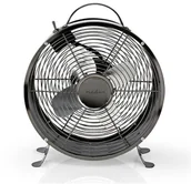 Wentylatory - Nedis Nedis FNCL10GM20 - Wentylator stołowy RETRO 20W/230V szary 25 cm - miniaturka - grafika 1