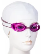 Pływanie - Mad Wave Okulary pływackie liquid racing automatic różowy - miniaturka - grafika 1